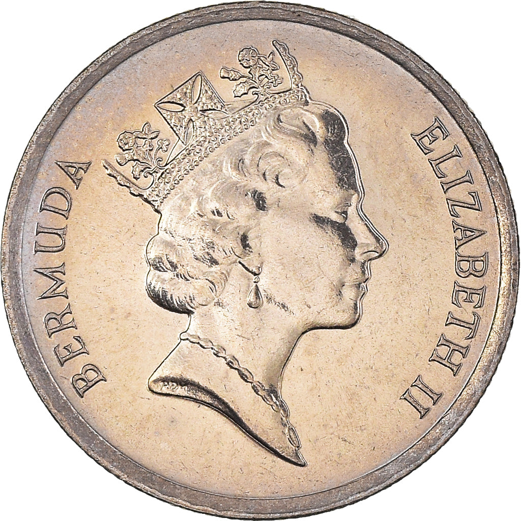 Monnaie, Bermudes, Elizabeth II, 10 Cents, 1990, SPL, Cupro-nickel, KM:46