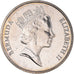 Monnaie, Bermudes, Elizabeth II, 25 Cents, 1988, TTB+, Cupro-nickel, KM:47