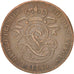 Belgium, 2 Centimes, 1845, KM:4.4, VF(30-35), Copper