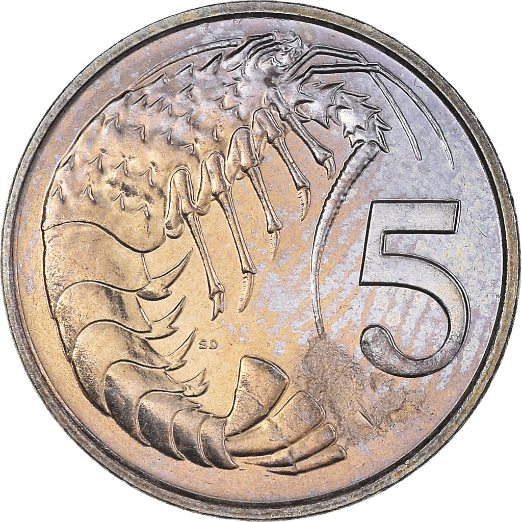Monnaie, Îles Caïmans, 5 Cents, 1990, TTB, Cupro-nickel