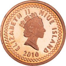 Münze, Niue, Elizabeth II, 5 Cents, 2010, New Zealand, VZ, Copper Plated