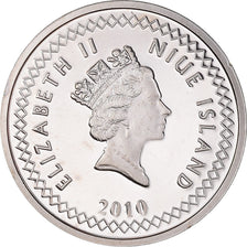 Moneta, Niue, Elizabeth II, 20 Cents, 2010, New Zealand, SPL, Nickel Plated