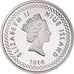 Moneta, Niue, Elizabeth II, 20 Cents, 2010, New Zealand, SPL, Nickel Plated
