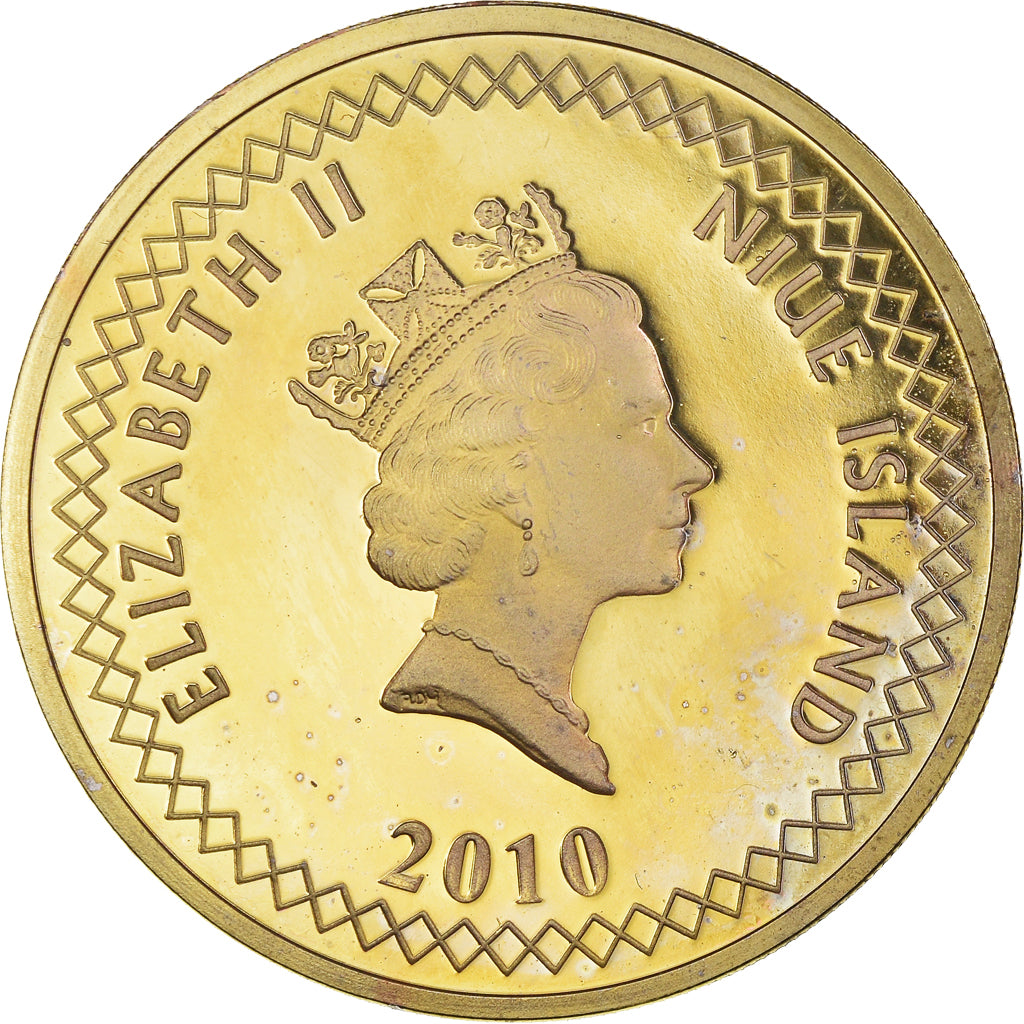 Moneta, Niue, Elizabeth II, Dollar, 2010, New Zealand, SPL-, Copper Plated