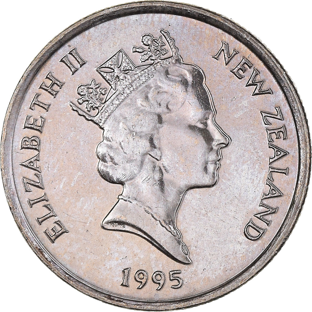 Monnaie, Nouvelle-Zélande, Elizabeth II, 5 Cents, 1995, British Royal Mint