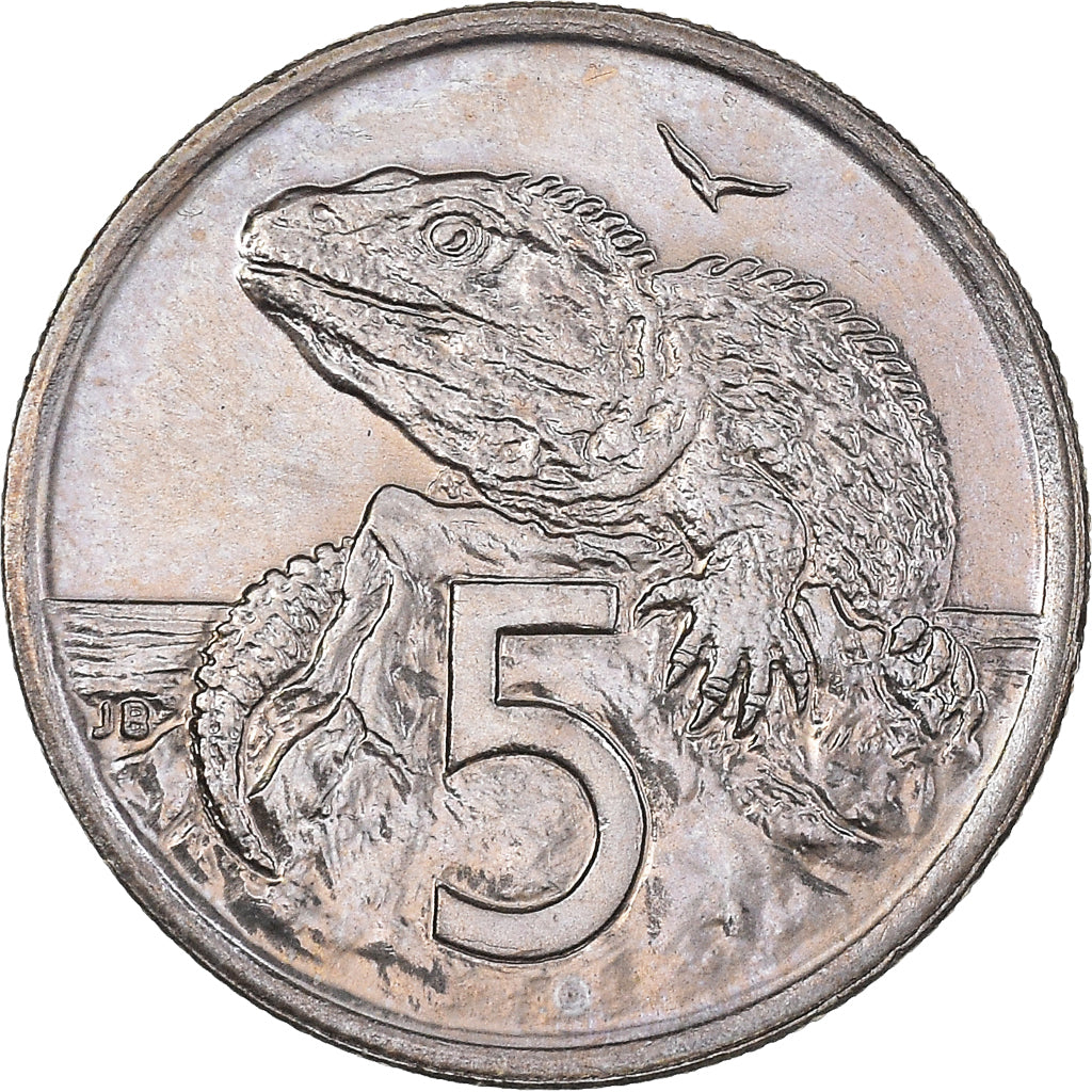 Monnaie, Nouvelle-Zélande, Elizabeth II, 5 Cents, 1995, British Royal Mint