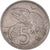 Coin, New Zealand, Elizabeth II, 5 Cents, 1971, EF(40-45), Copper-nickel