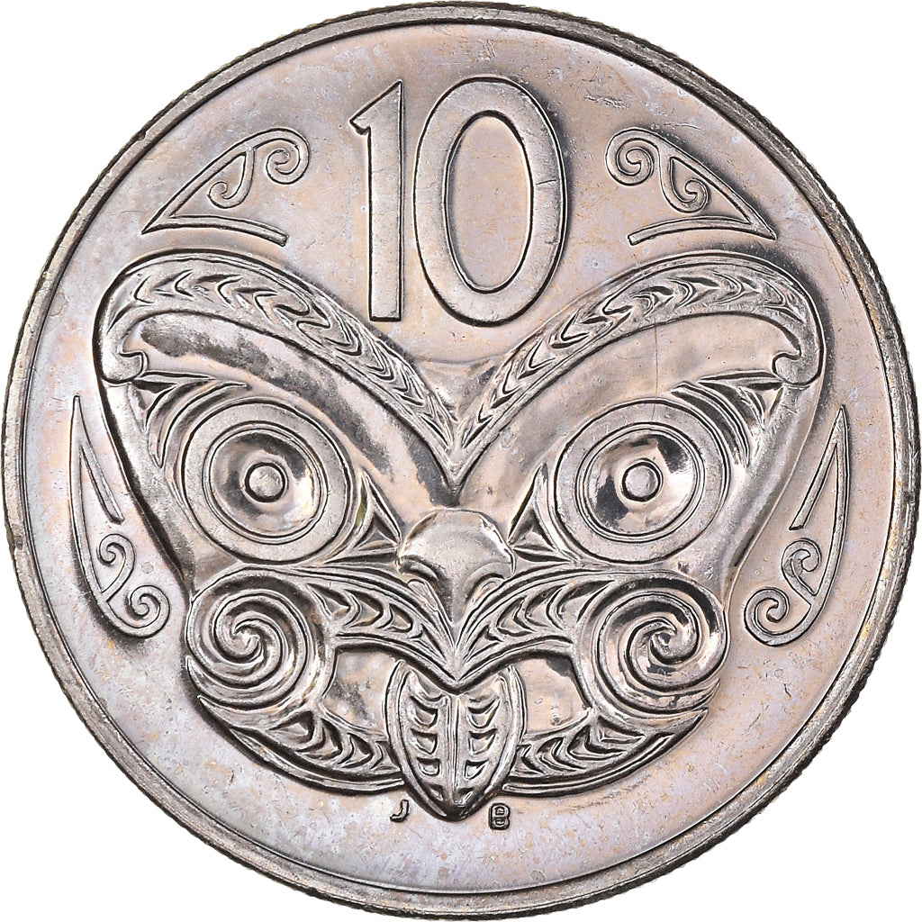 Moneda, Nueva Zelanda, Elizabeth II, 10 Cents, 1989, EBC, Cobre - níquel, KM:61