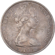 Moneta, Nowa Zelandia, 10 Cents, 1973, EF(40-45), Cupronickel