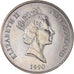 Moneda, Nueva Zelanda, Elizabeth II, 20 Cents, 1990, EBC+, Cobre - níquel