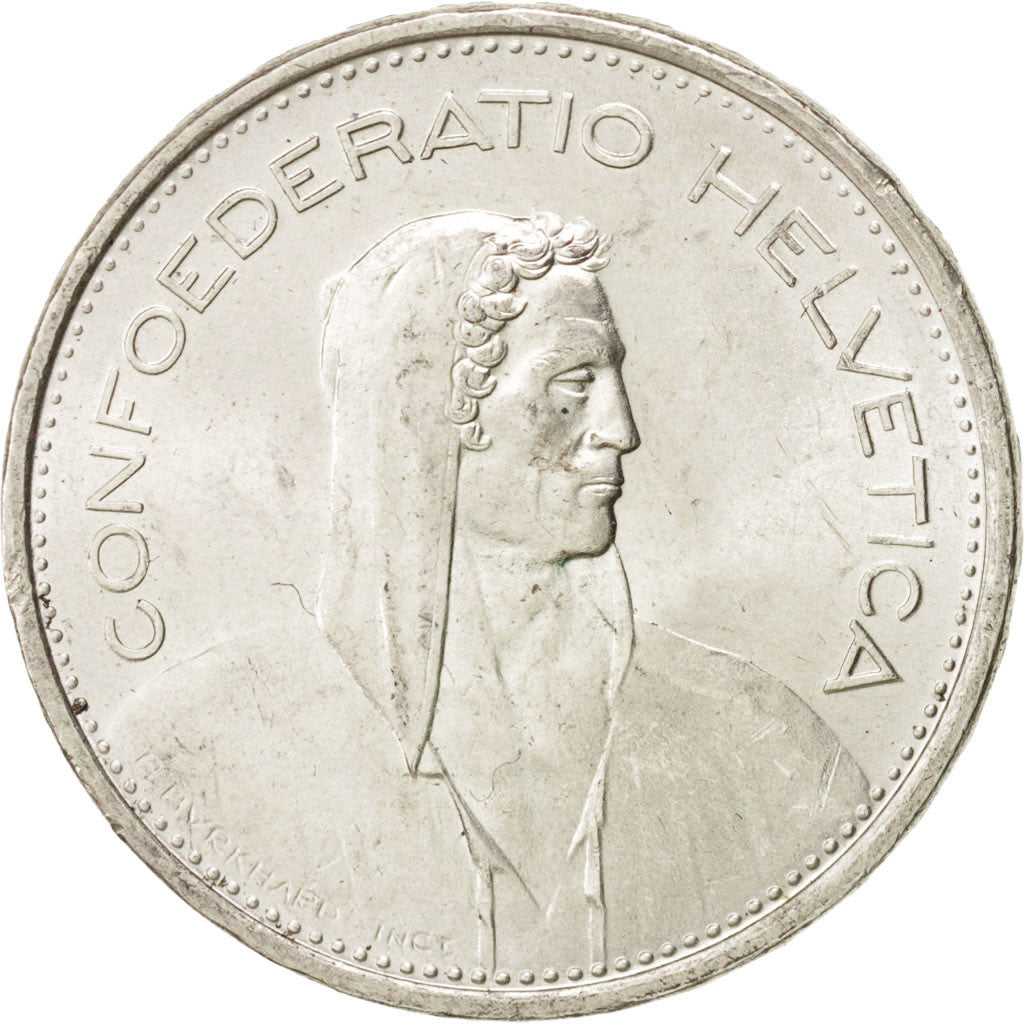 Switzerland, 5 Francs, 1966, Bern, KM:40, MS(60-62), Silver