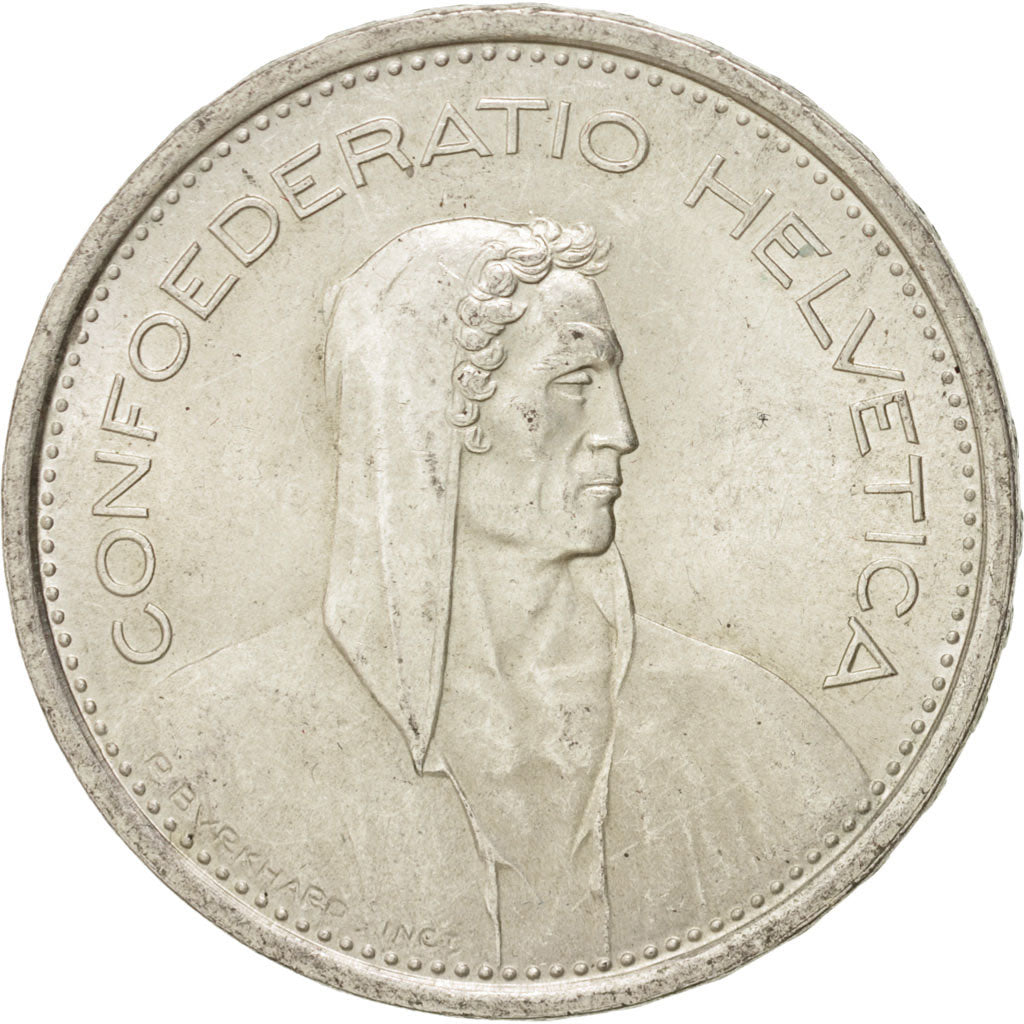 Svizzera, 5 Francs, 1966, Bern, SPL-, Argento, KM:40