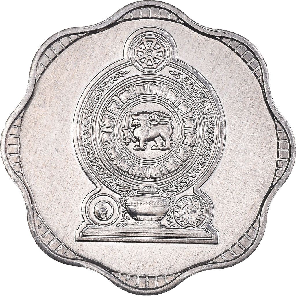Moneda, Sri Lanka, 10 Cents, 1988, EBC+, Aluminio, KM:140a