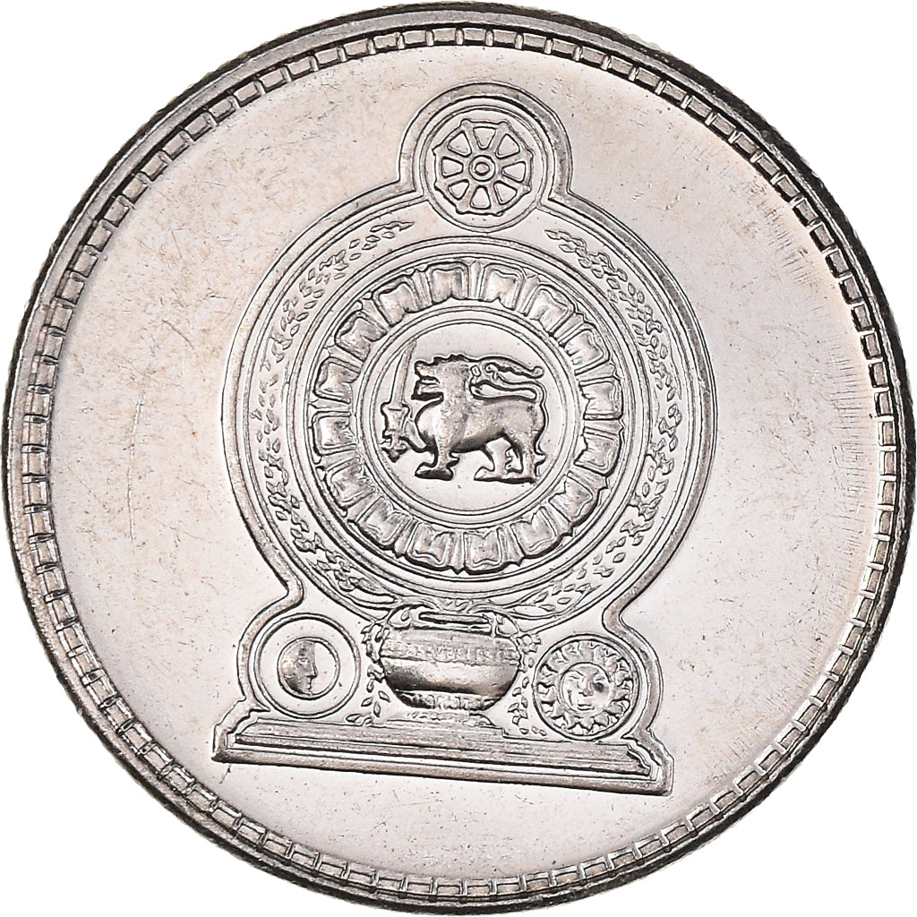 Coin, Sri Lanka, 25 Cents, 2004, MS(60-62), Nickel Clad Steel, KM:141a