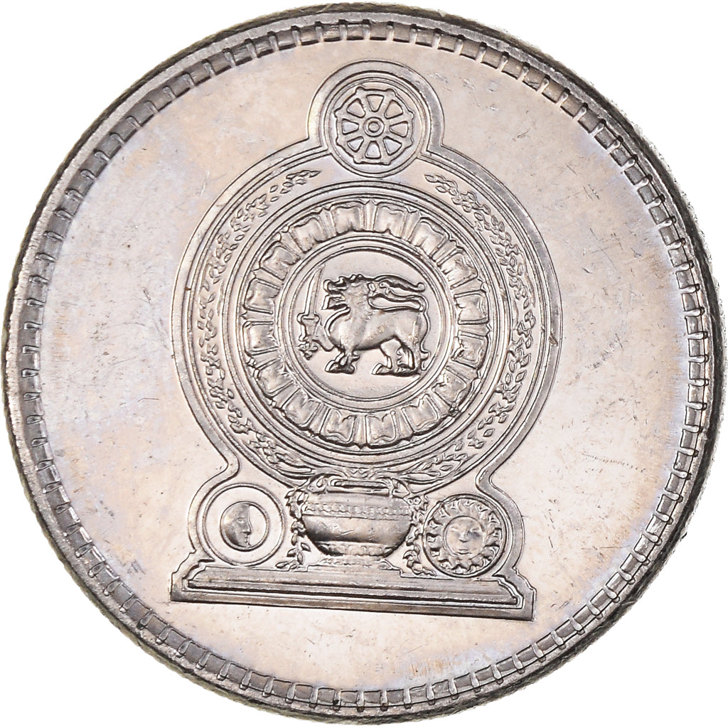 Coin, Sri Lanka, 50 Cents, 2002, AU(50-53), Nickel plated steel, KM:135.2a