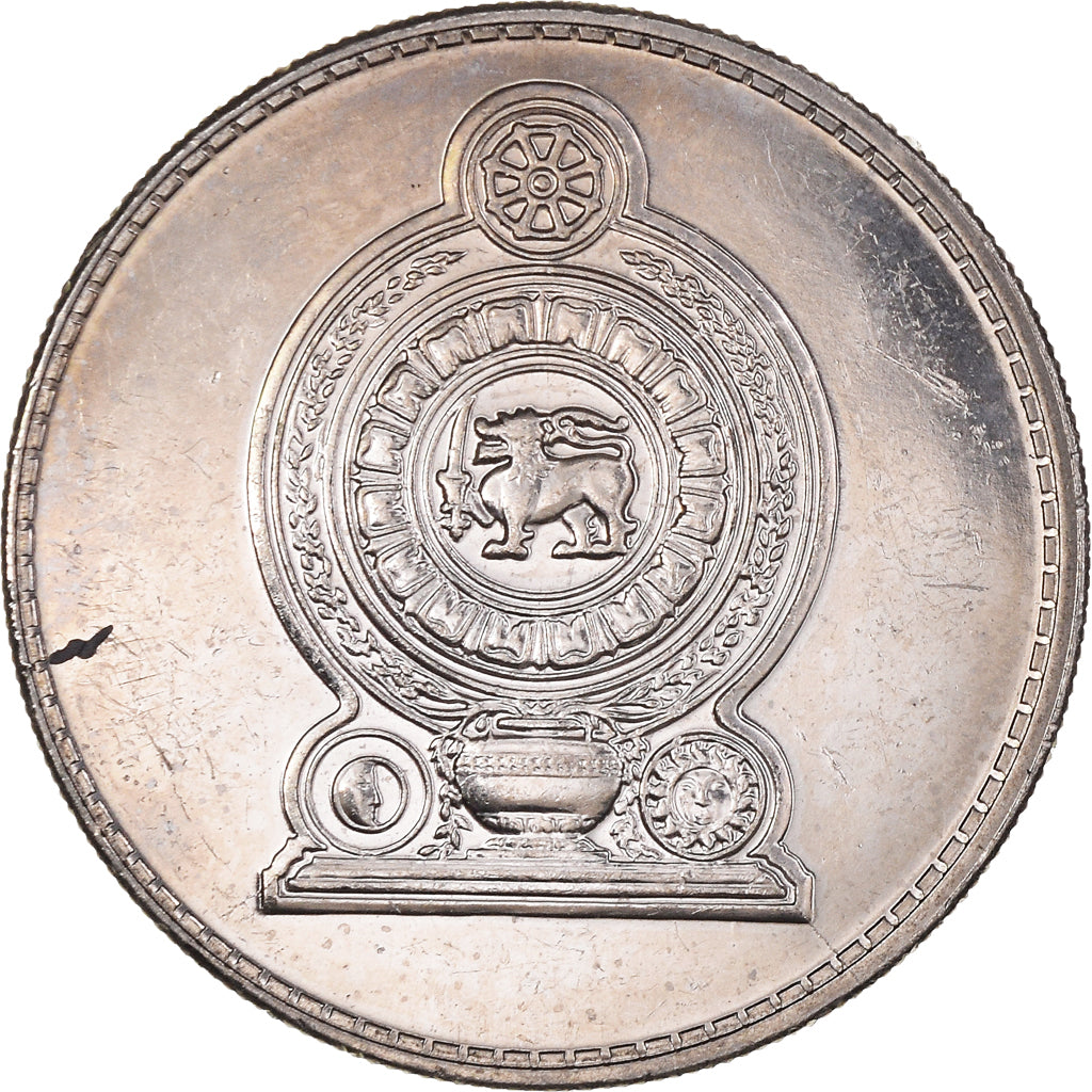 Moneta, Sri Lanka, Rupee, 2002, BB+, Rame-nichel