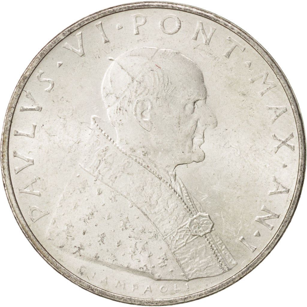 Coin, VATICAN CITY, Paul VI, 500 Lire, 1963, MS(63), Silver, KM:83.1