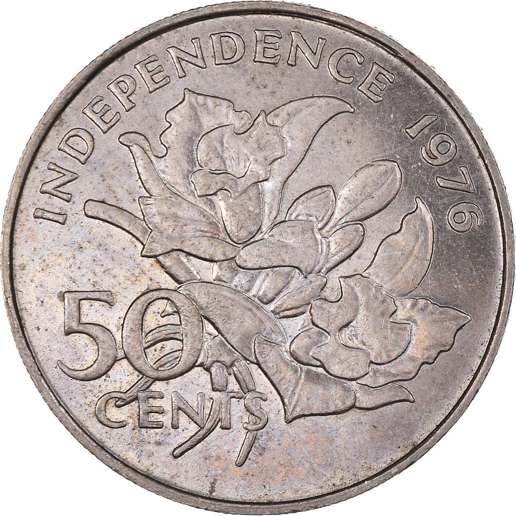 Moneta, Seychelles, 50 Cents, 1976, British Royal Mint, SPL-, Rame-nichel, KM:25