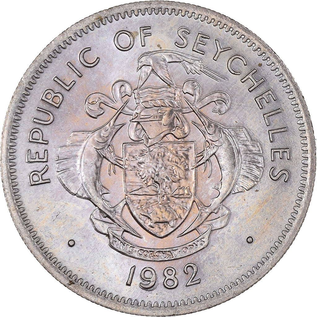 Moneda, Seychelles, Rupee, 1982, British Royal Mint, EBC, Cobre - níquel