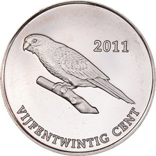 Coin, Saba, Beatrix, 25 Cents, 2011, AU(55-58), Nickel plated steel, KM:4