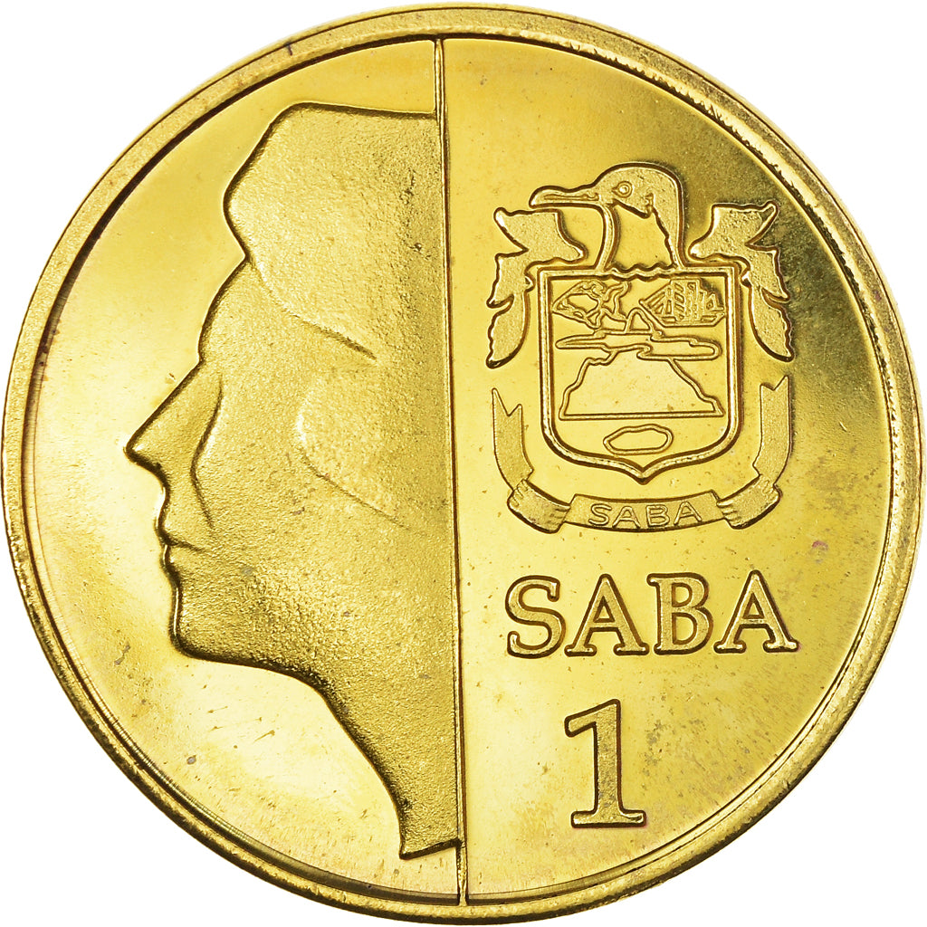 Moneda, Saba, Beatrix, Dollar, 2011, MBC+, Latón, KM:6