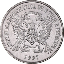 Moneta, Saint Thomas e Prince, 250 Dobras, 1997, SPL, Acciaio con cromatura