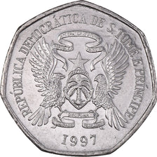 Münze, Saint Thomas and Prince, 500 Dobras, 1997, VZ, Chrome-Steel, KM:89
