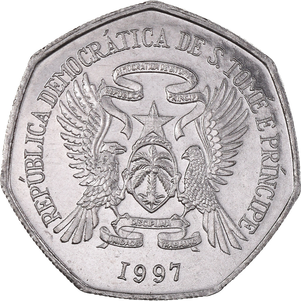 Coin, SAINT THOMAS & PRINCE ISLAND, 1000 Dobras, 1997, British Royal Mint