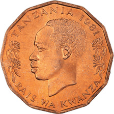 Coin, Tanzania, 5 Senti, 1981, MS(60-62), Bronze, KM:1