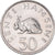 Coin, Tanzania, 50 Senti, 1989, British Royal Mint, AU(50-53), Nickel Clad