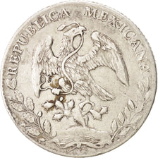 Mexico, 8 Réales, 1890, Guanajuato, KM:377.8, AU(50-53), Silver