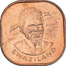 Coin, Swaziland, Sobhuza II, 2 Cents, 1975, British Royal Mint, AU(50-53)