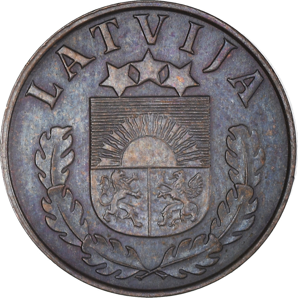 Monnaie, Lettonie, Santims, 1938, TTB, Bronze, KM:10