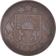 Monnaie, Lettonie, 5 Santimi, 1922, TB+, Bronze, KM:3