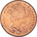 Moneda, Isla de Man, Elizabeth II, Penny, 1991, MBC+, Bronce, KM:207