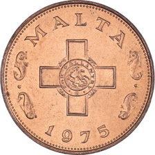 Monnaie, Malte, Cent, 1975, British Royal Mint, SUP, Bronze, KM:8