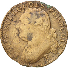 Monnaie, France, 12 Deniers, 1792, Saumur, TB+, Bronze, Gadoury:15