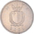 Coin, Malta, 25 Cents, 2001, Franklin Mint, MS(60-62), Copper-nickel, KM:97
