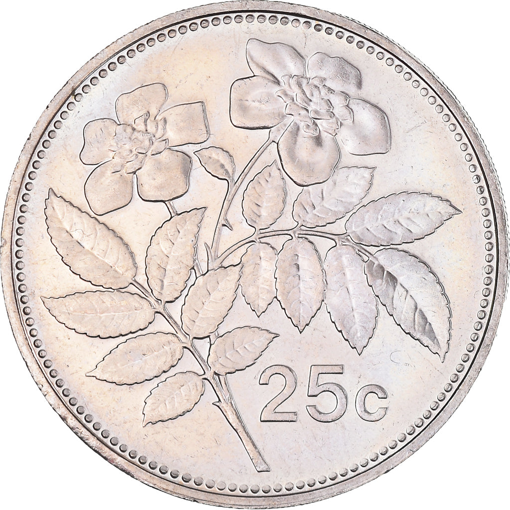 Monnaie, Malte, 25 Cents, 2005, Franklin Mint, TTB, Cupro-nickel, KM:97