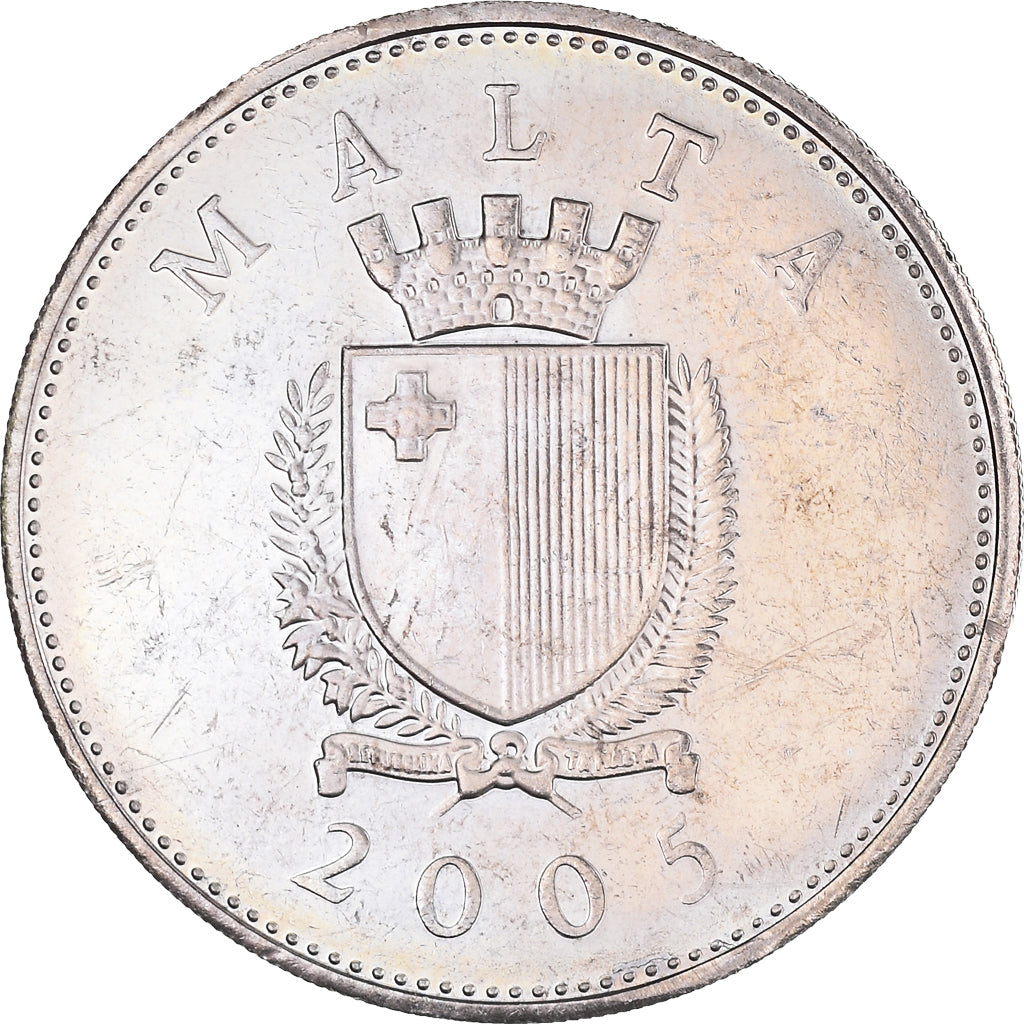 Monnaie, Malte, 25 Cents, 2005, Franklin Mint, TTB, Cupro-nickel, KM:97