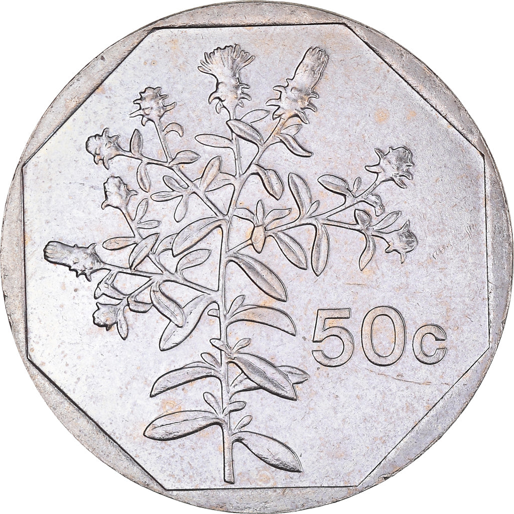 Monnaie, Malte, 50 Cents, 2005, TTB+, Cupro-nickel, KM:98