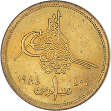 Monnaie, Égypte, Piastre, 1984/AH1404, TTB+, Bronze-Aluminium, KM:553.2