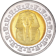 Moneta, Egipt, Pound, 2007/AH1428, Cairo, MS(60-62), Bimetaliczny, KM:940a