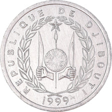 Monnaie, Djibouti, Franc, 1999, Paris, TTB+, Aluminium, KM:20
