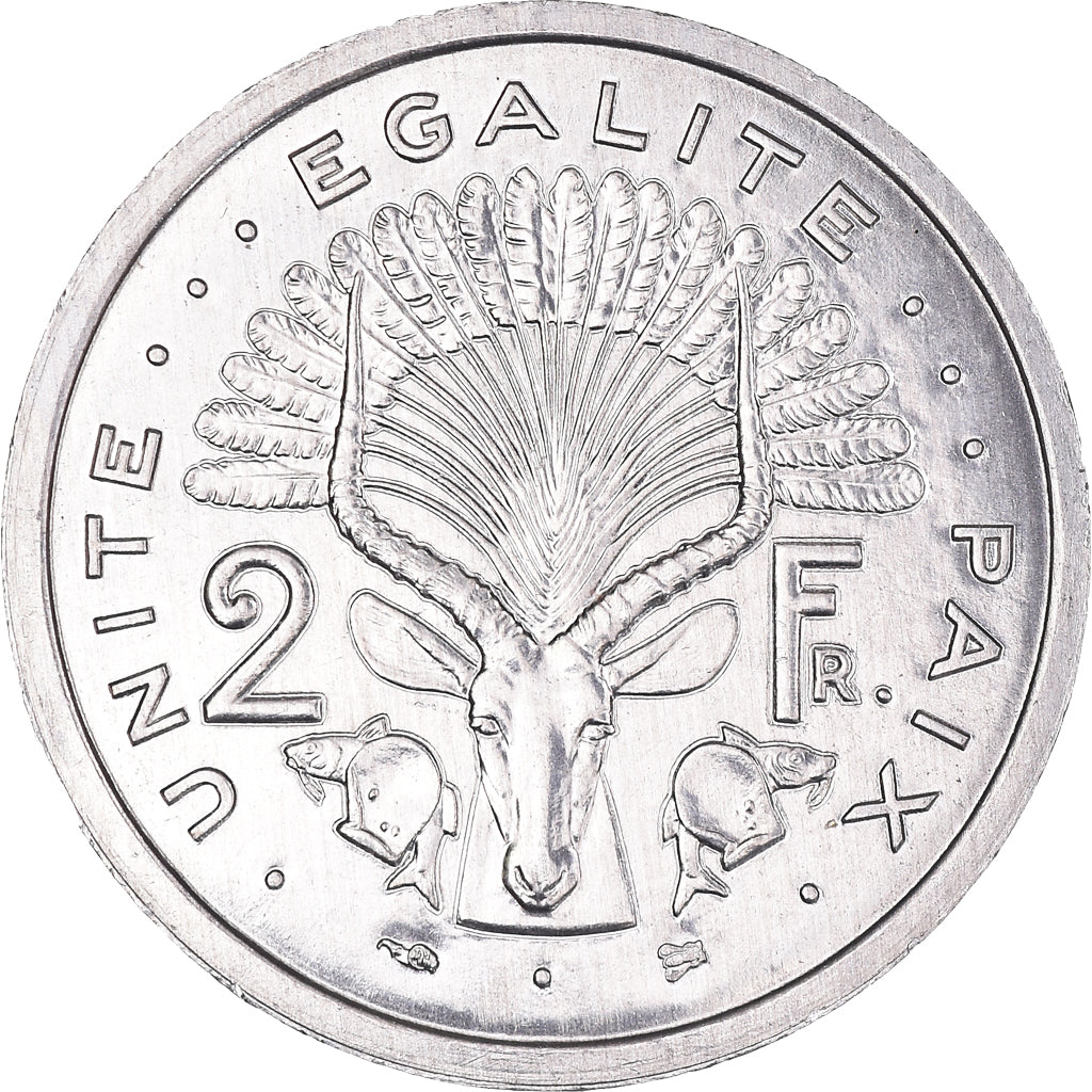 Monnaie, Djibouti, 2 Francs, 1999, Paris, SUP+, Aluminium, KM:21