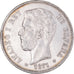 Monnaie, Espagne, Amadeao I, 5 Pesetas, 1871, Madrid, TB+, Argent, KM:666