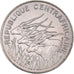 Munten, Centraal Afrikaanse Republiek, 100 Francs, 1982, PR, Nickel, KM:7
