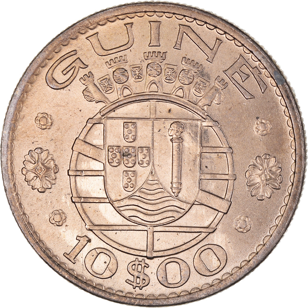 Monnaie, Guinée-Bissau, 10 Escudos, 1973, SPL, Cupro-nickel, KM:16