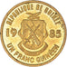 Moneda, Guinea, Franc, 1985, MBC, Latón recubierto de acero, KM:56