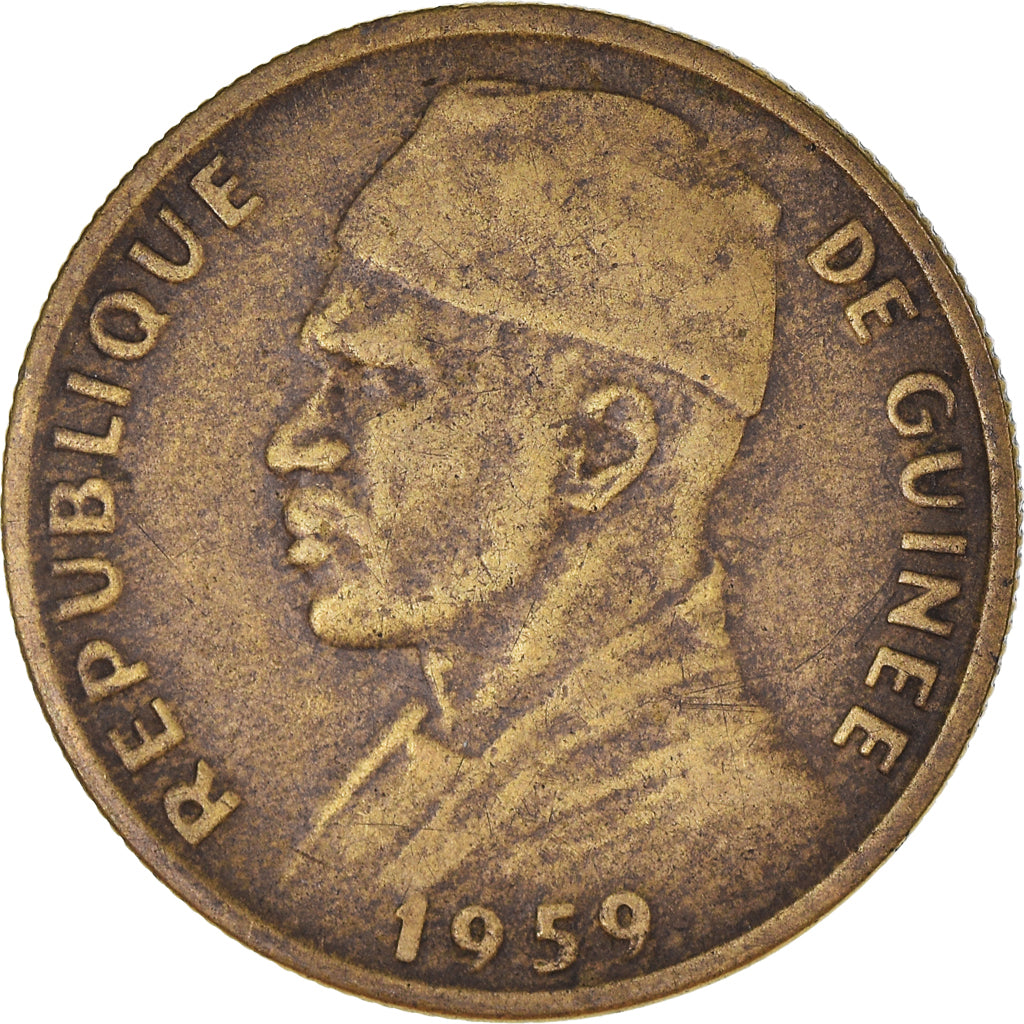 Monnaie, Guinée, 10 Francs, 1959, TB+, Bronze-Aluminium, KM:2